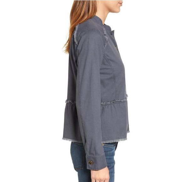 Caslon Twill Peplum Jacket - Picture 4 of 13